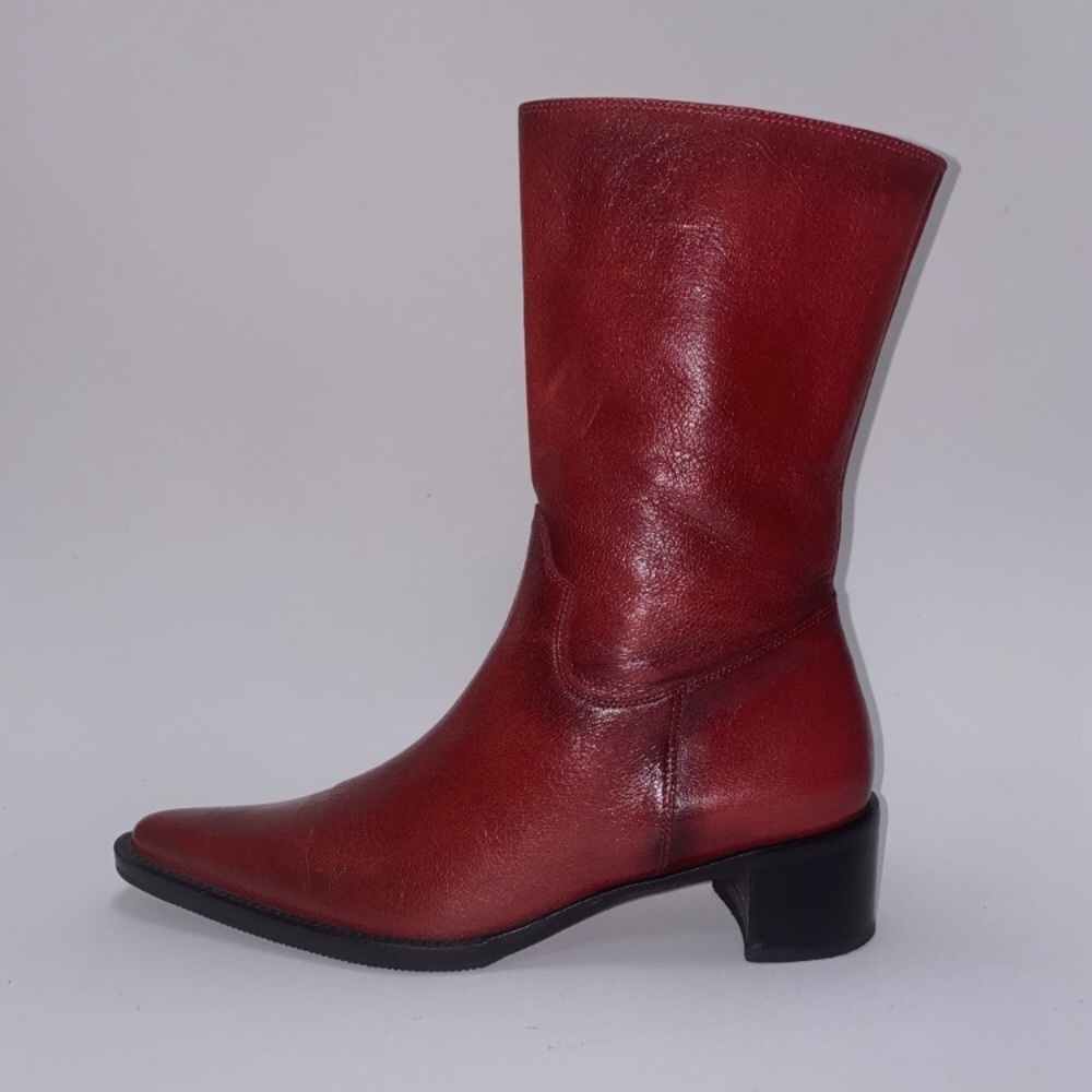 Etienne Aigner Red Heeled Boots